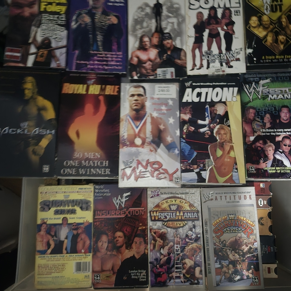 Wrestling Vhs Tapes